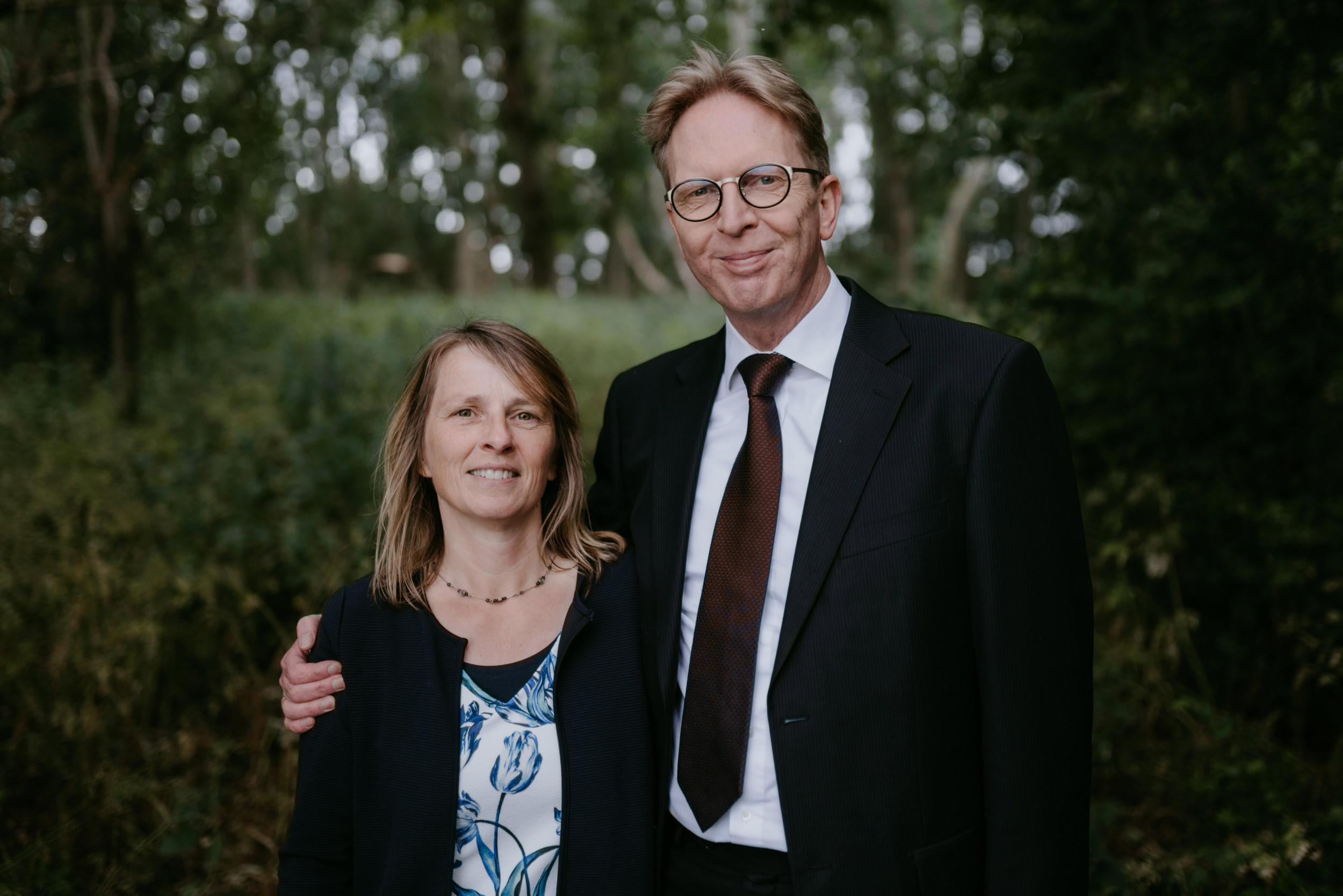 Het aannemen van het beroep van de Providence Reformed Church in Grand Rapids betekende voor het echtpaar Pronk ook het achterlaten van kinderen en kleinkinderen in Nederland. beeld fam. Pronk