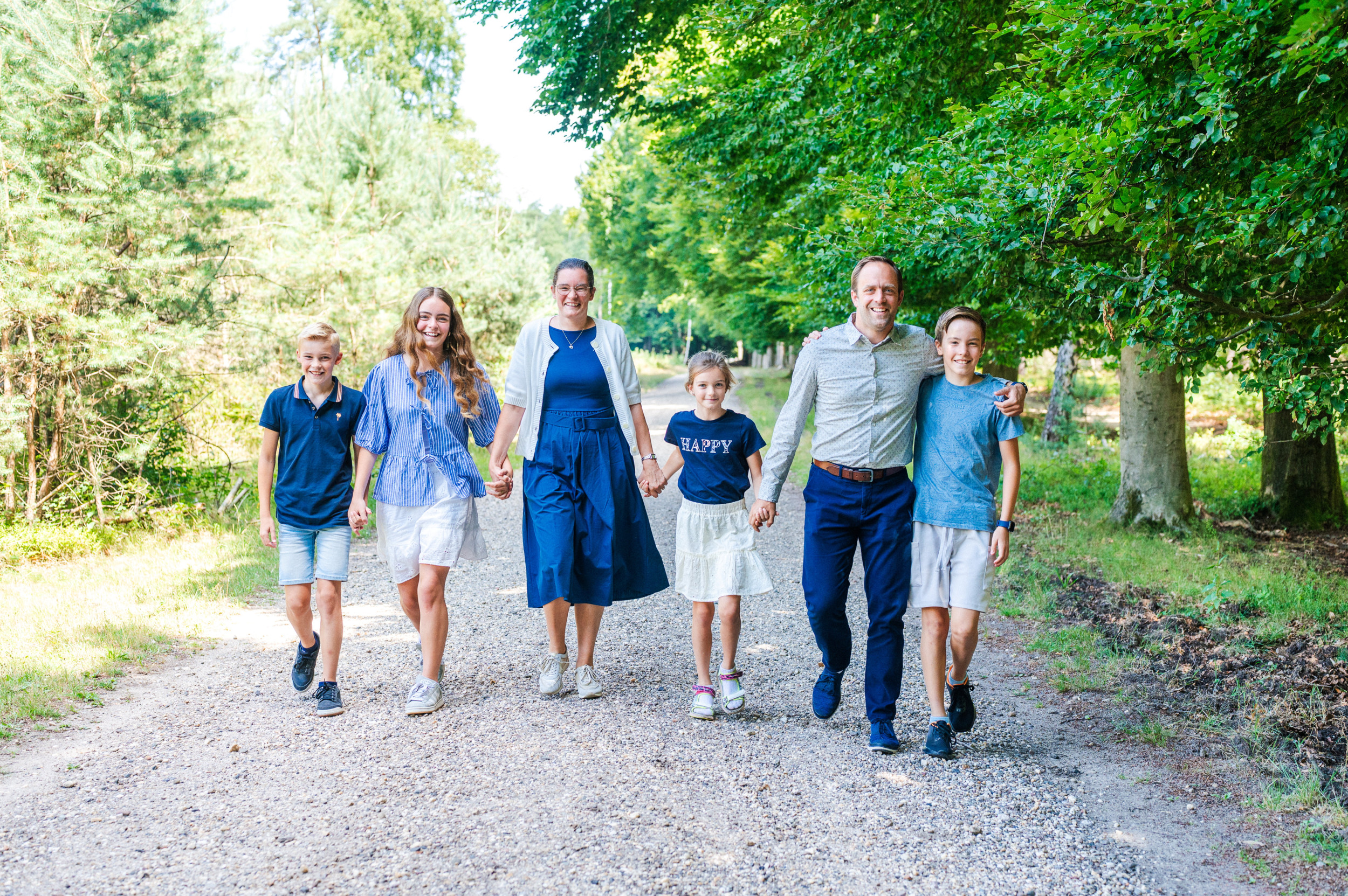 Lianne en Geert de Korte en hun gezin. Beeld Tineke van der Eems