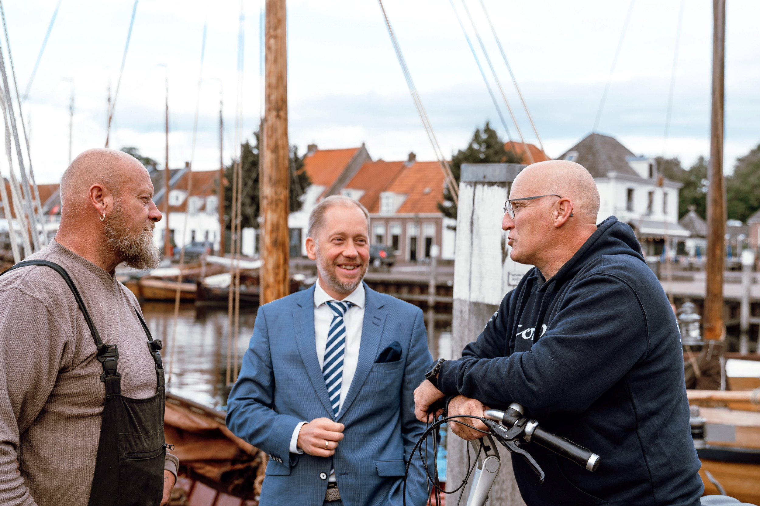 Aan de haven van Elburg. beeld Renate Bleijenberg–van Leeuwen