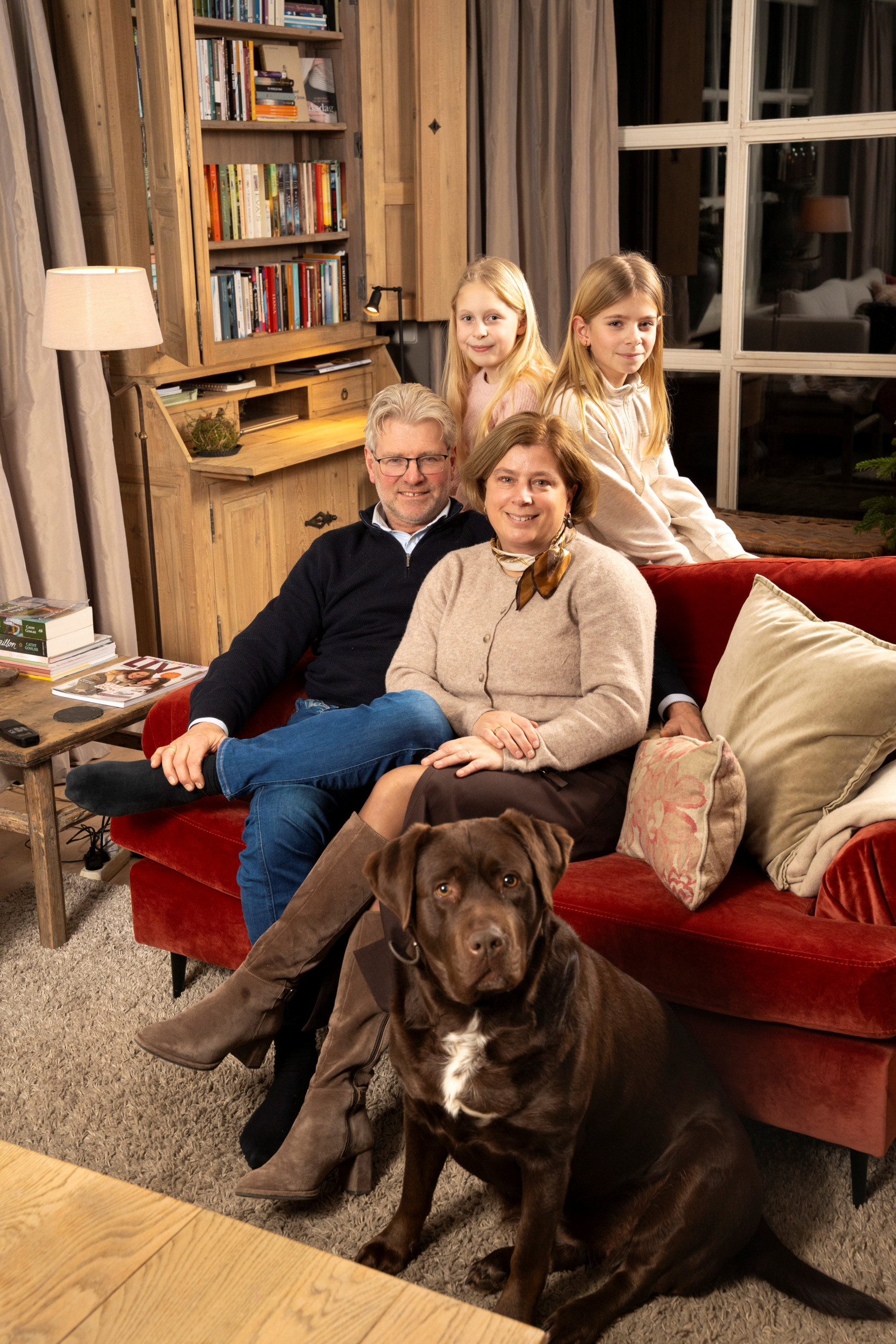 Fam de Bruin, huiskamer Geldermalsen. beeld Niek Stam