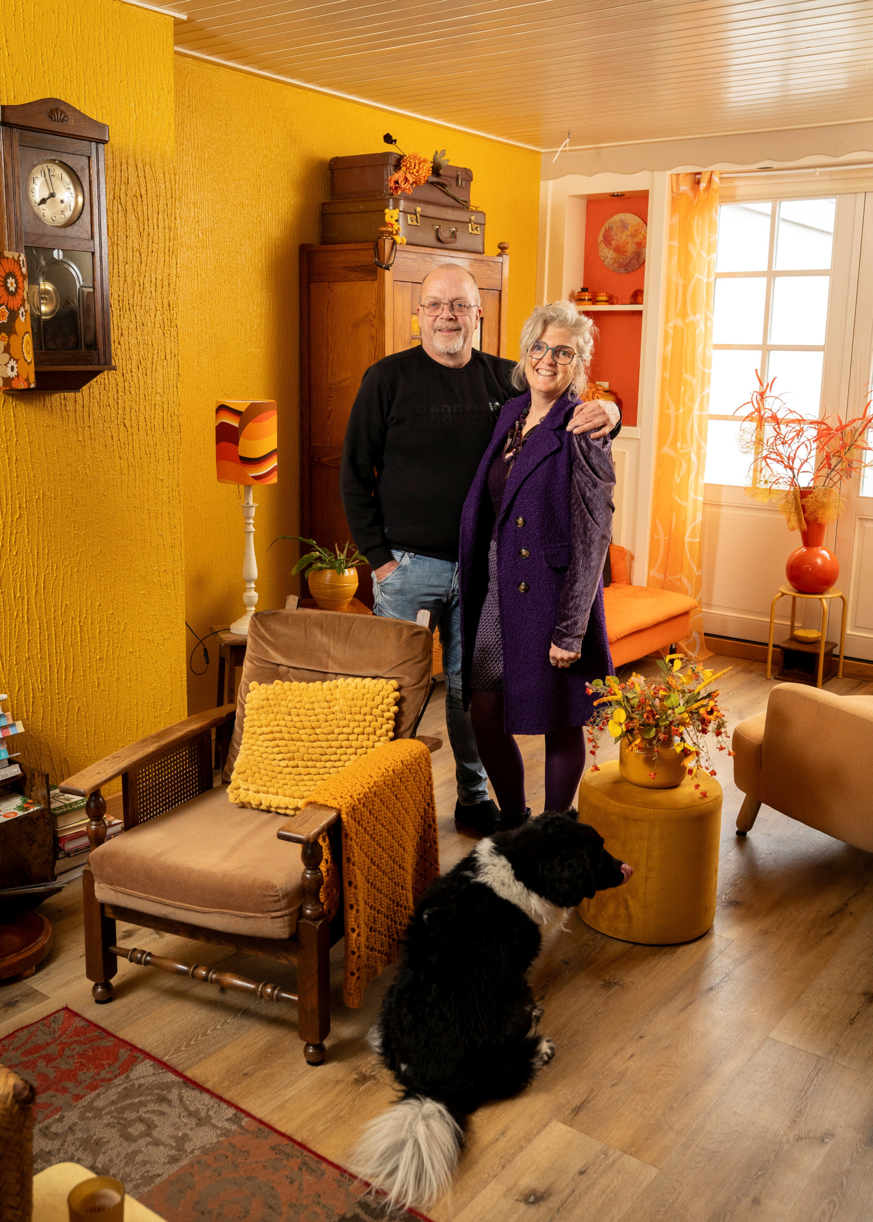 Woonkamer Arina De Jong, Urk. beeld Niek Stam