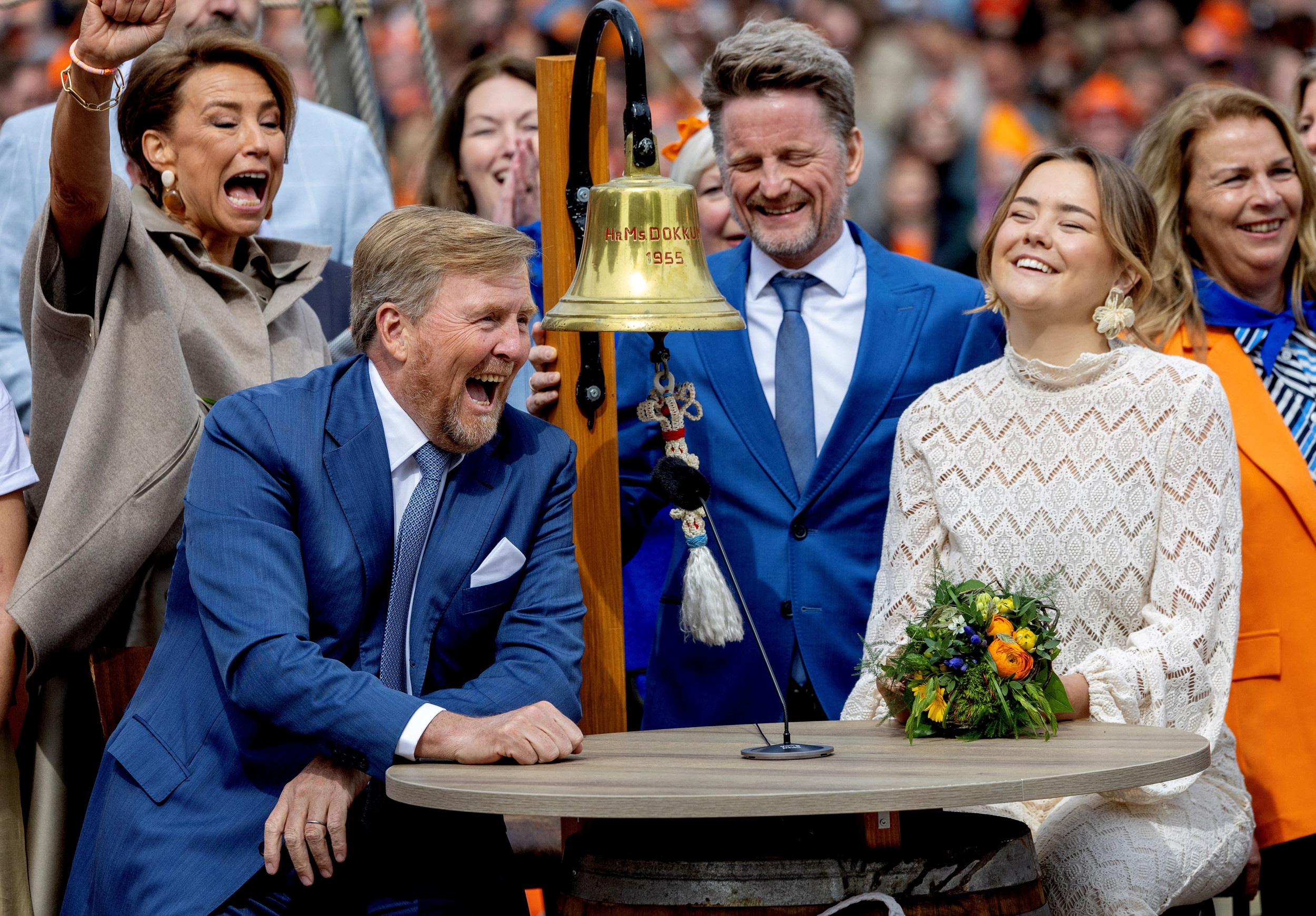 27-04-2026 Koningsdag in Dokkum. Koning Willem-Alexander en Prinses Ariane. beeld PPE/Nieboer