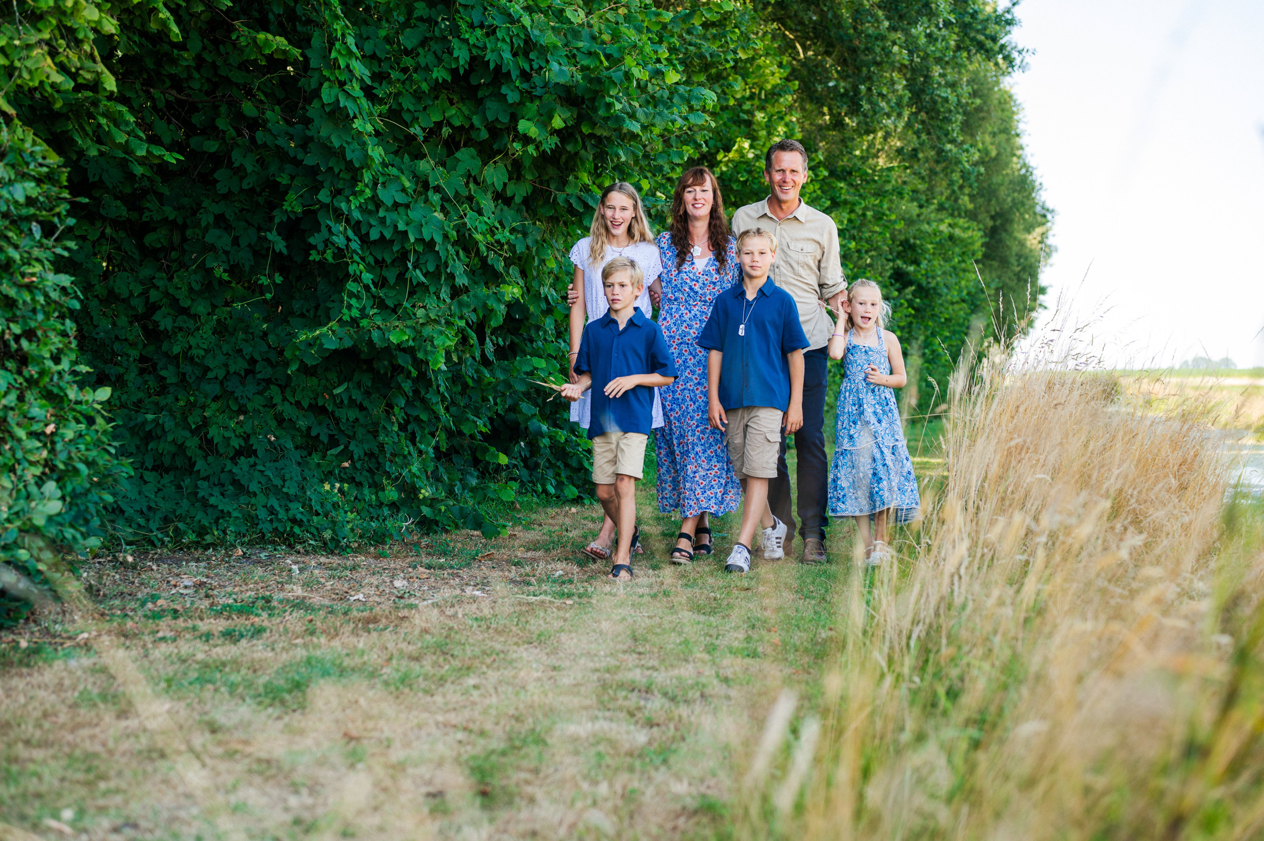 Het gezin Hazenoot. beeld Tineke van der Eems