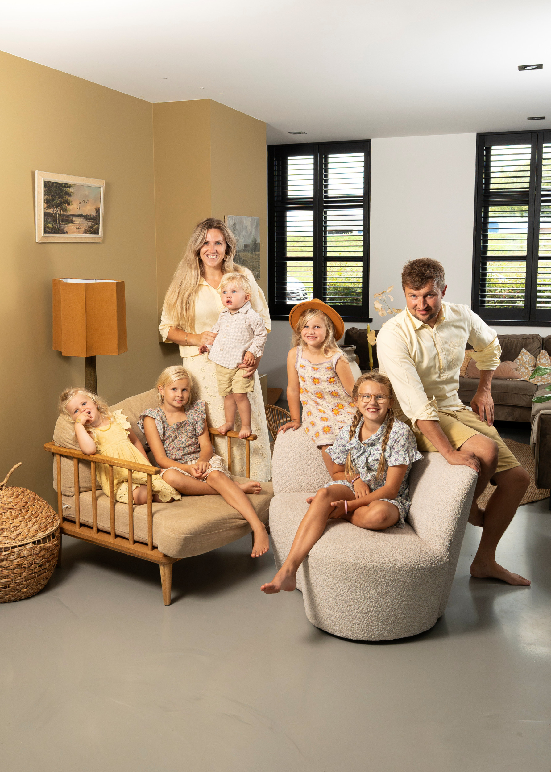 Woonkamer Gerlinde Verheij, Nieuw-Lekkerland. beeld Niek Stam